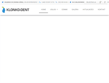Tablet Screenshot of klonko-dent.com